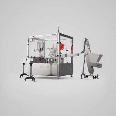 Filling and sealing film screw capping machine